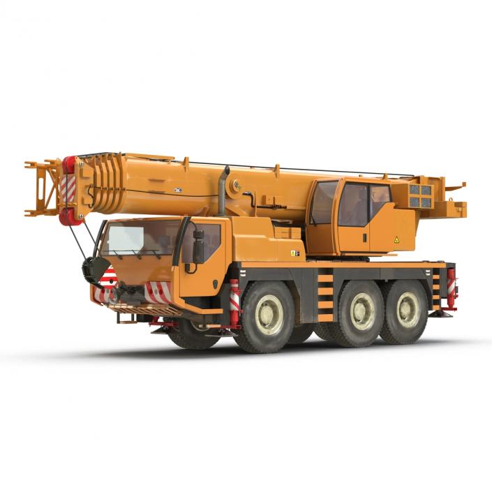 Compact Mobile Crane Rigged 2 3D model