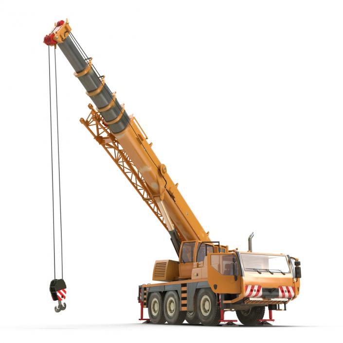 Compact Mobile Crane Rigged 2 3D model