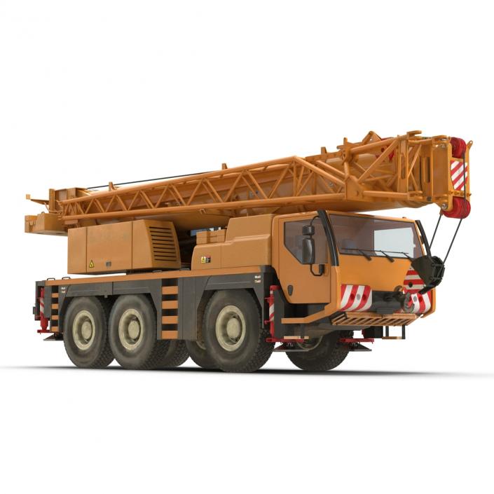 Compact Mobile Crane Rigged 2 3D model