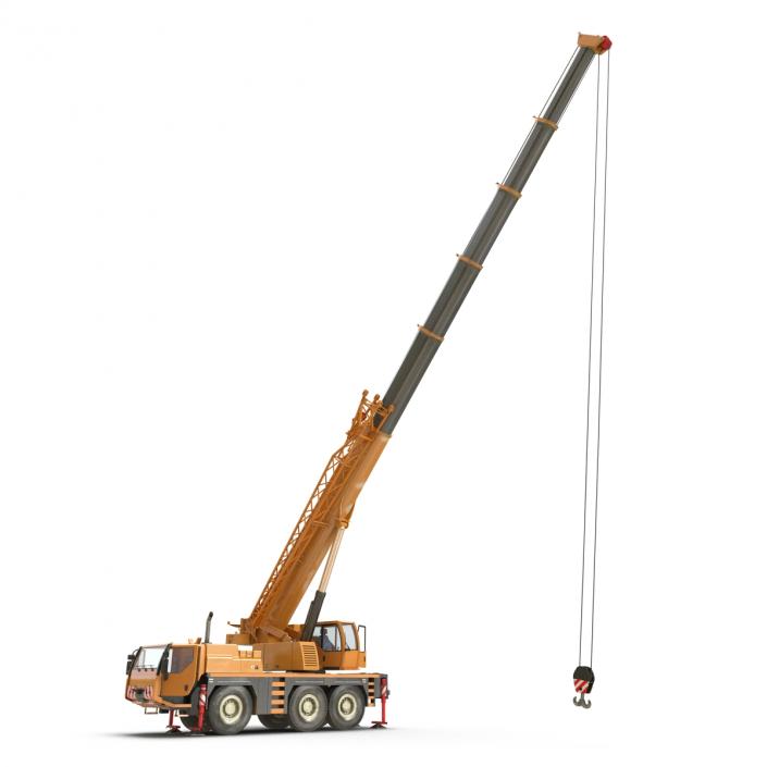 Compact Mobile Crane Rigged 2 3D model