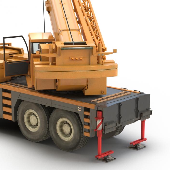 Compact Mobile Crane Rigged 2 3D model