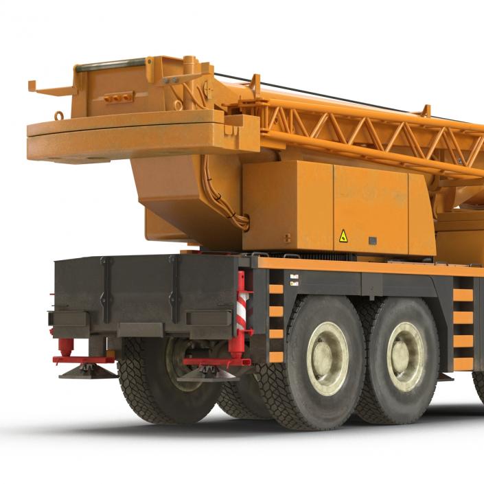 Compact Mobile Crane Rigged 2 3D model