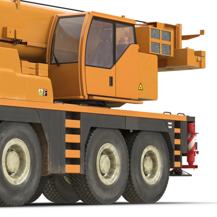 Compact Mobile Crane Rigged 2 3D model