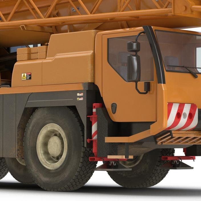 Compact Mobile Crane Rigged 2 3D model