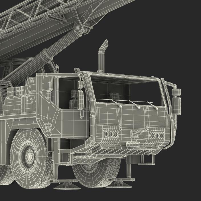 Compact Mobile Crane Rigged 2 3D model