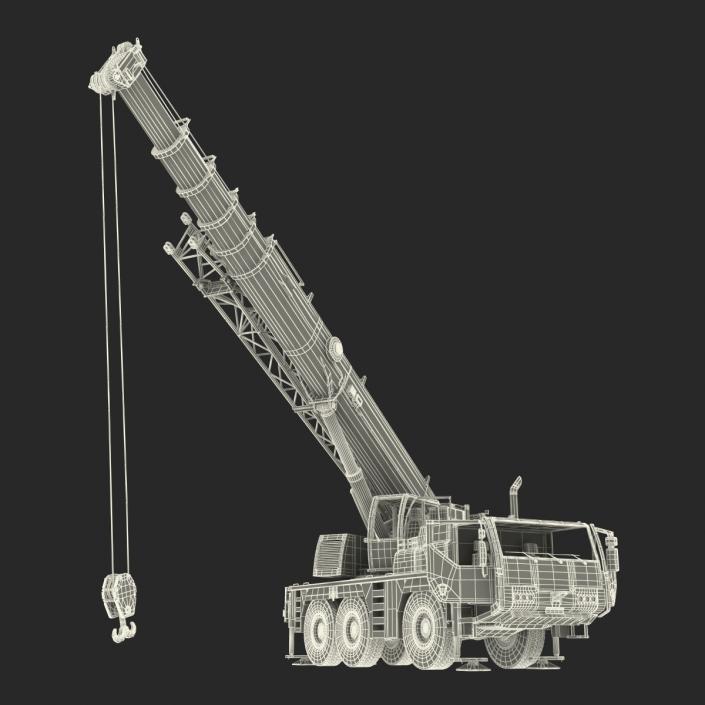 Compact Mobile Crane Rigged 2 3D model