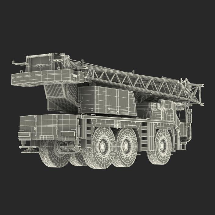 Compact Mobile Crane Rigged 2 3D model