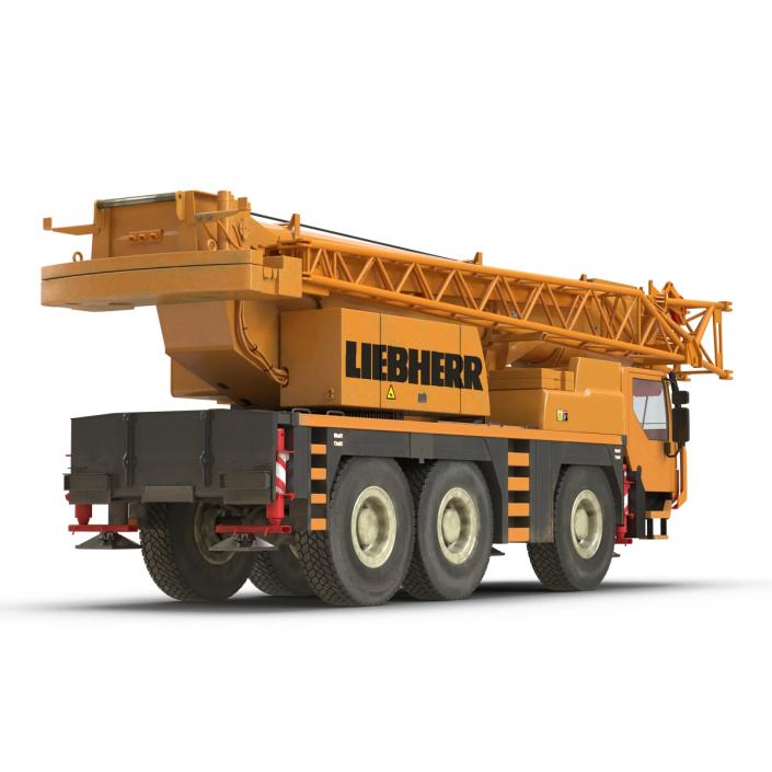 3D Compact Mobile Crane Liebherr Rigged