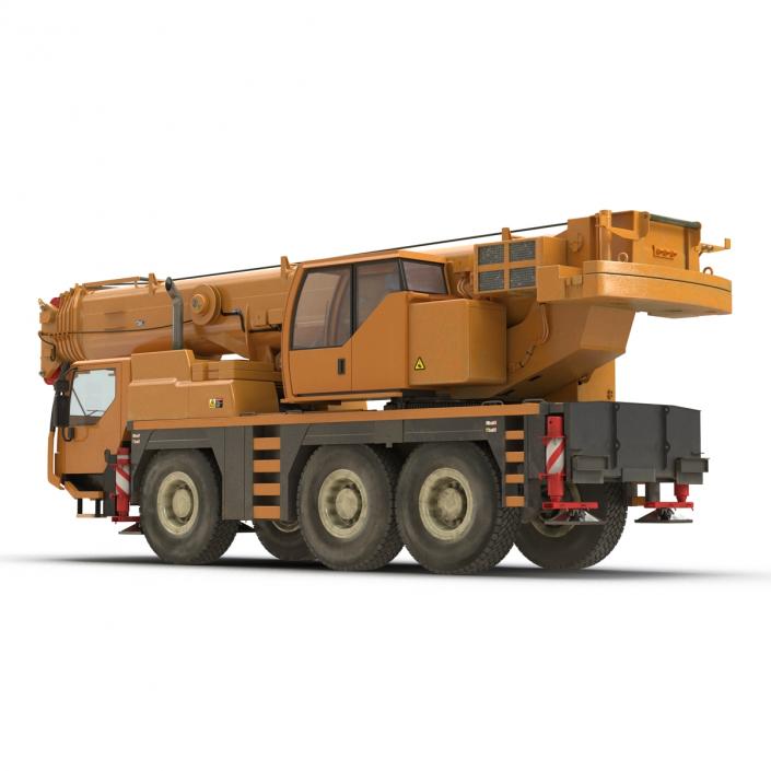 3D Compact Mobile Crane Liebherr Rigged