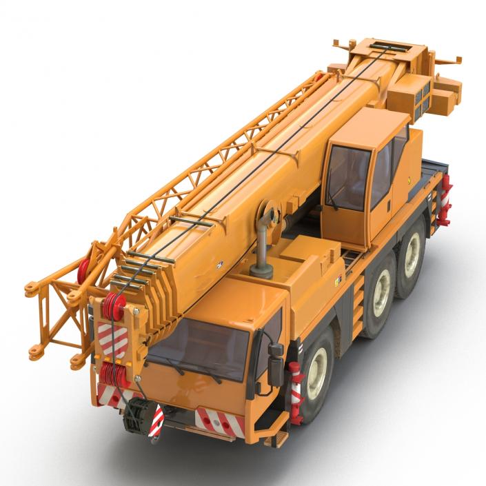 3D Compact Mobile Crane Liebherr Rigged