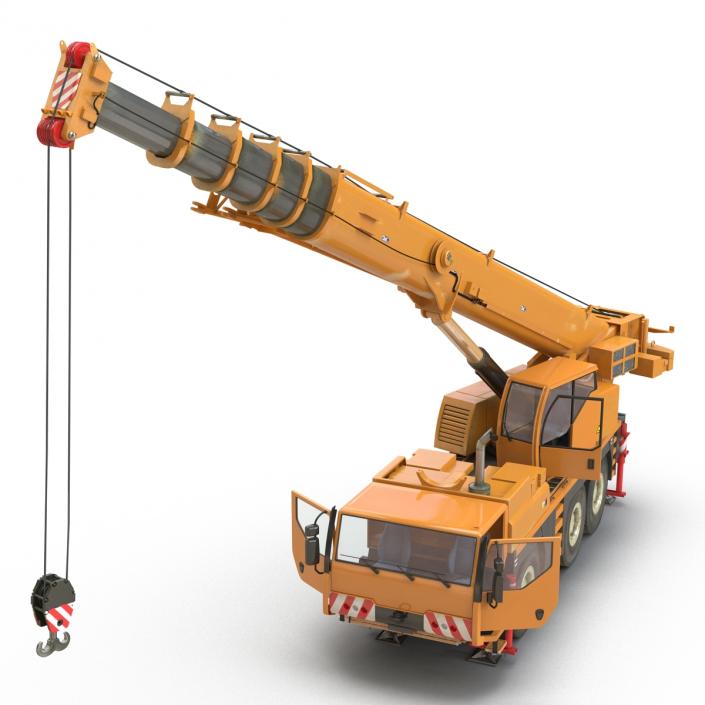 3D Compact Mobile Crane Liebherr Rigged