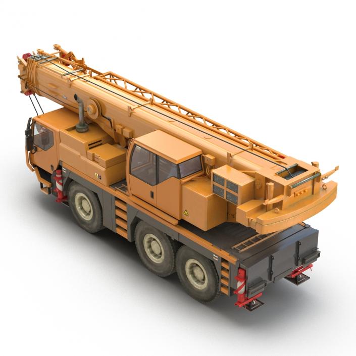 3D Compact Mobile Crane Liebherr Rigged