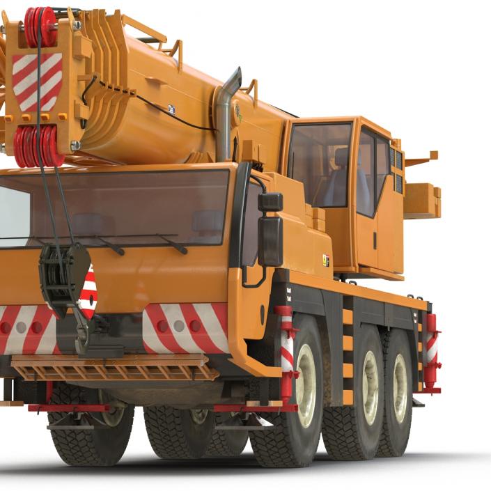 3D Compact Mobile Crane Liebherr Rigged