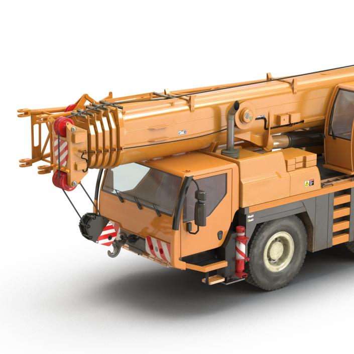 3D Compact Mobile Crane Liebherr Rigged