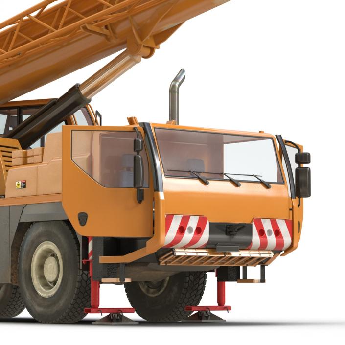 3D Compact Mobile Crane Liebherr Rigged