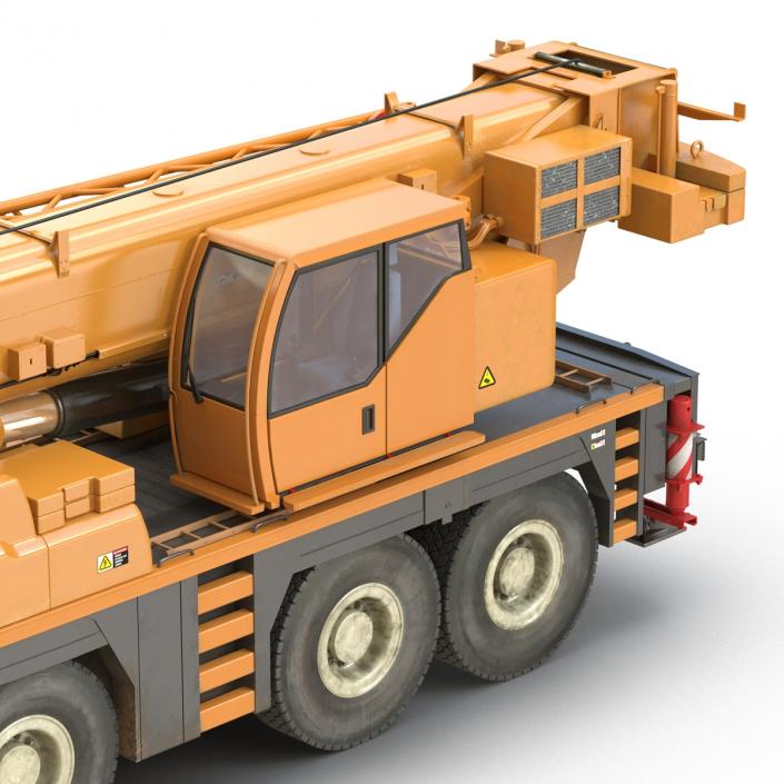 3D Compact Mobile Crane Liebherr Rigged