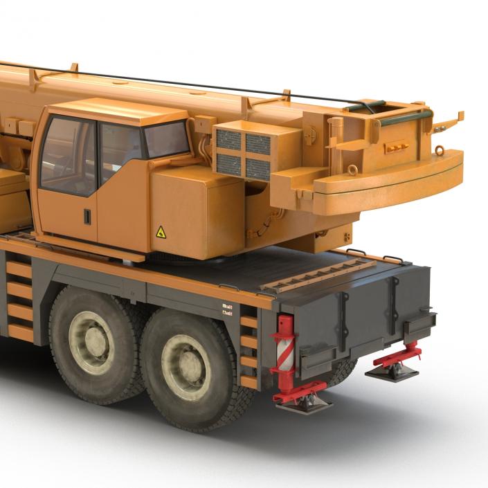 3D Compact Mobile Crane Liebherr Rigged