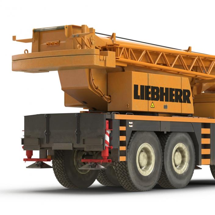 3D Compact Mobile Crane Liebherr Rigged