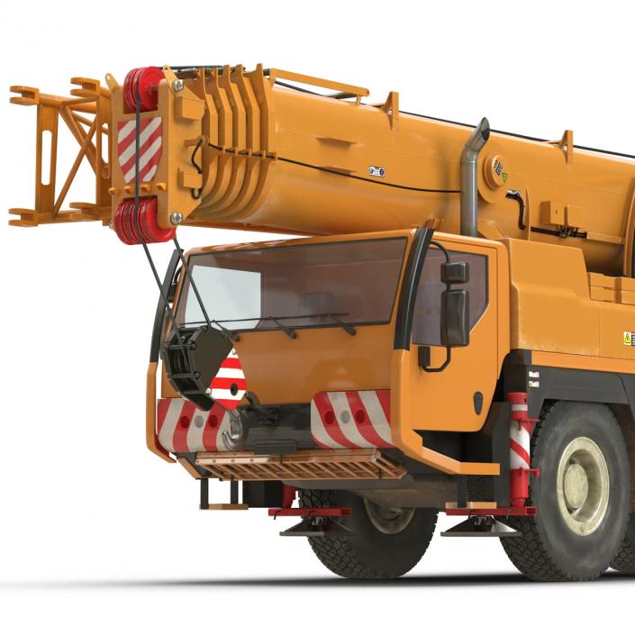 3D Compact Mobile Crane Liebherr Rigged