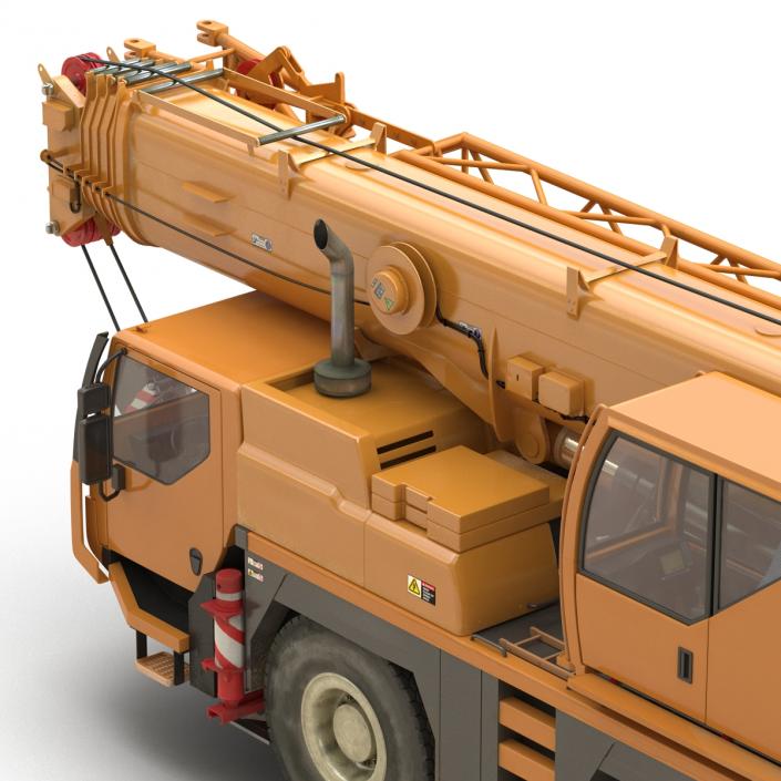 3D Compact Mobile Crane Liebherr Rigged