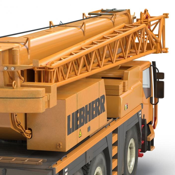 3D Compact Mobile Crane Liebherr Rigged