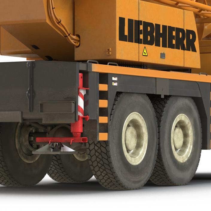 3D Compact Mobile Crane Liebherr Rigged