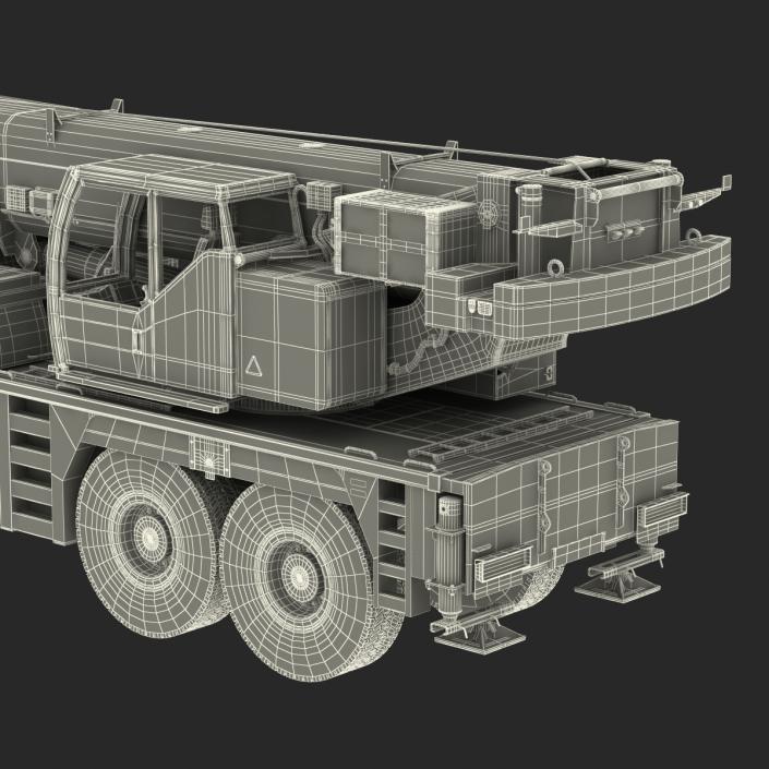 3D Compact Mobile Crane Liebherr Rigged