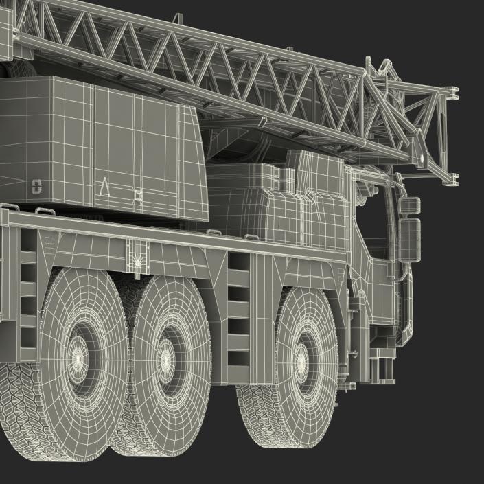 3D Compact Mobile Crane Liebherr Rigged