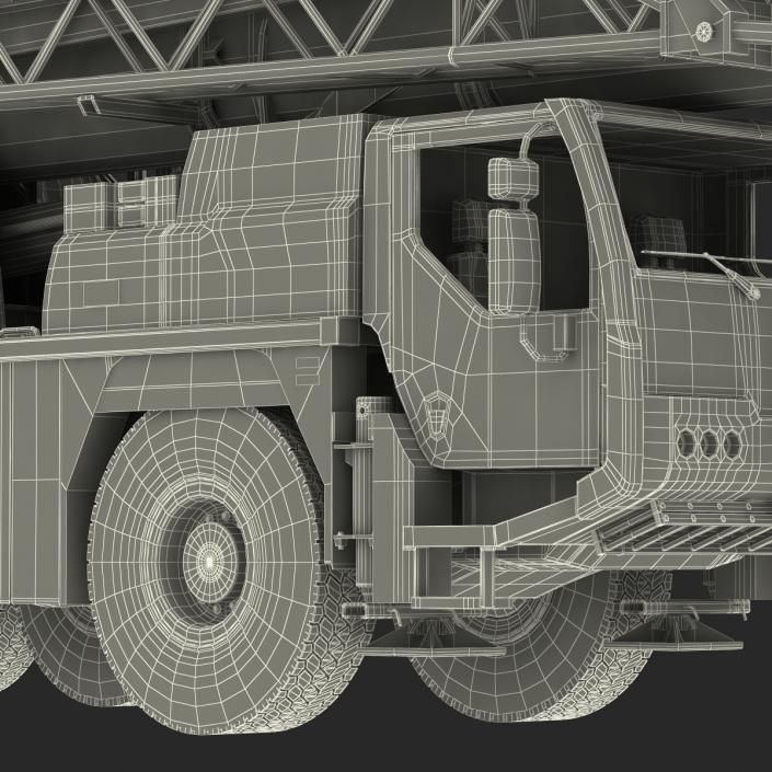 3D Compact Mobile Crane Liebherr Rigged