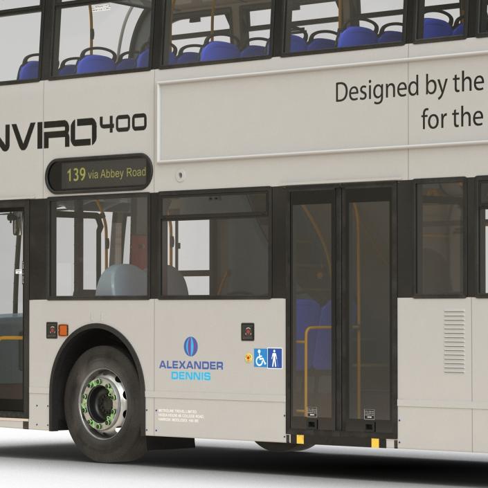 3D Alexander Dennis Bus Enviro400 Simple Interior