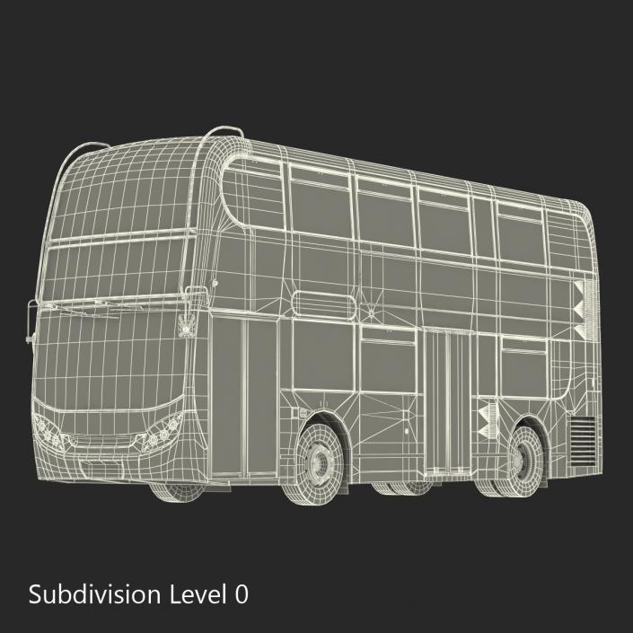 3D Alexander Dennis Bus Enviro400 Simple Interior