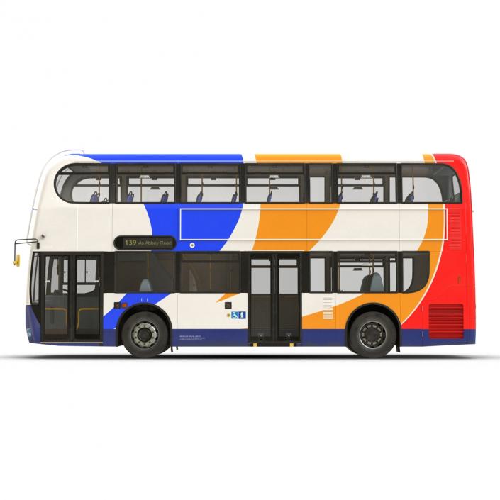 Bus Enviro400 Simple Interior 3D model