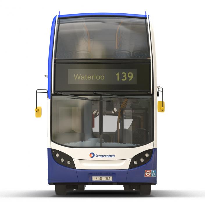 Bus Enviro400 Simple Interior 3D model