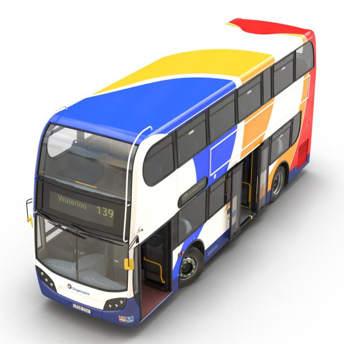 Bus Enviro400 Simple Interior 3D model