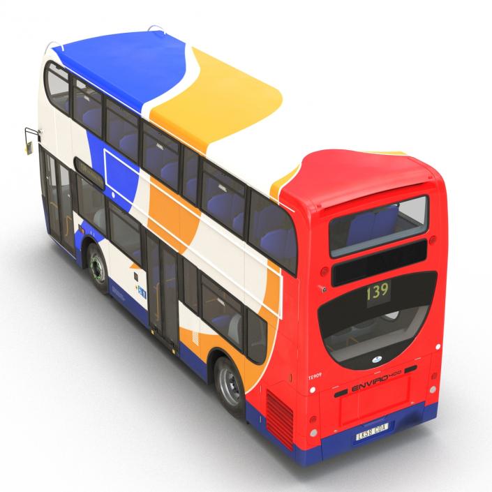 Bus Enviro400 Simple Interior 3D model