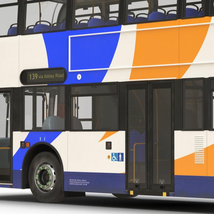 Bus Enviro400 Simple Interior 3D model