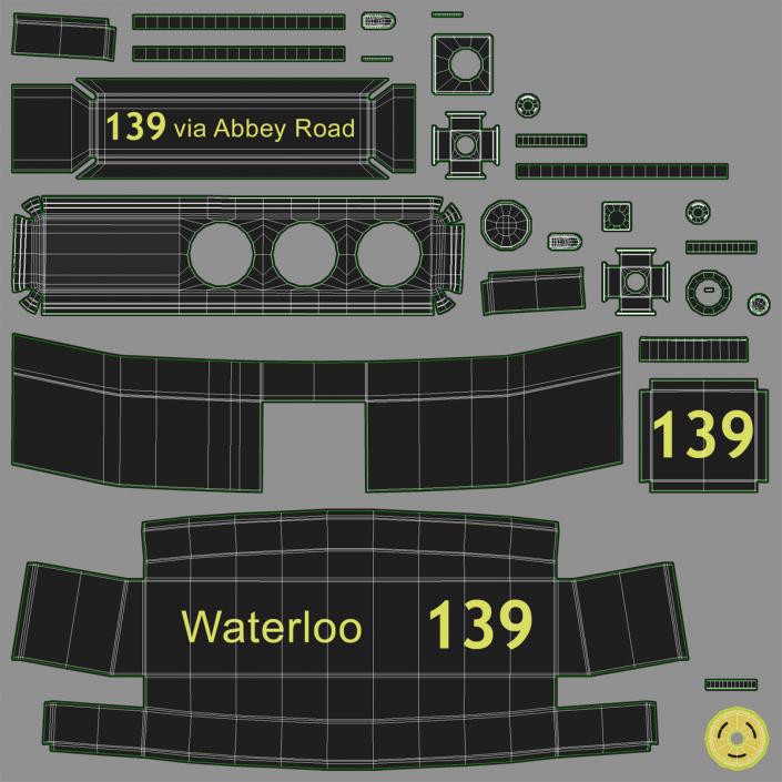 Bus Enviro400 Simple Interior 3D model