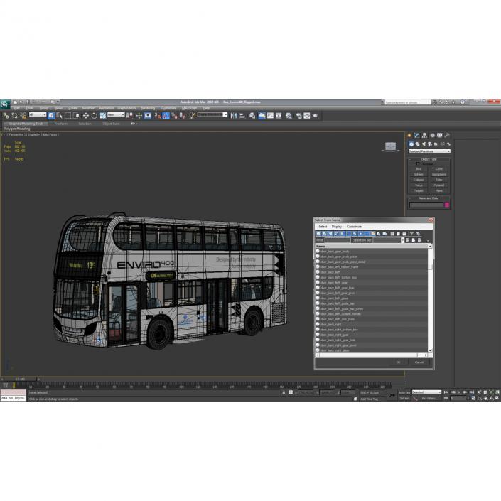 Bus Enviro400 Simple Interior 3D model