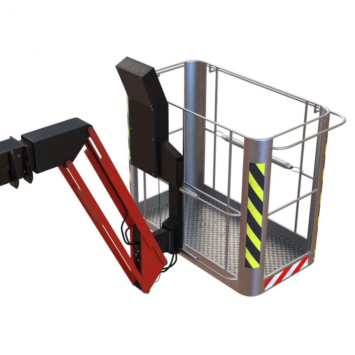 Telescopic Boom Lift Red 3D model