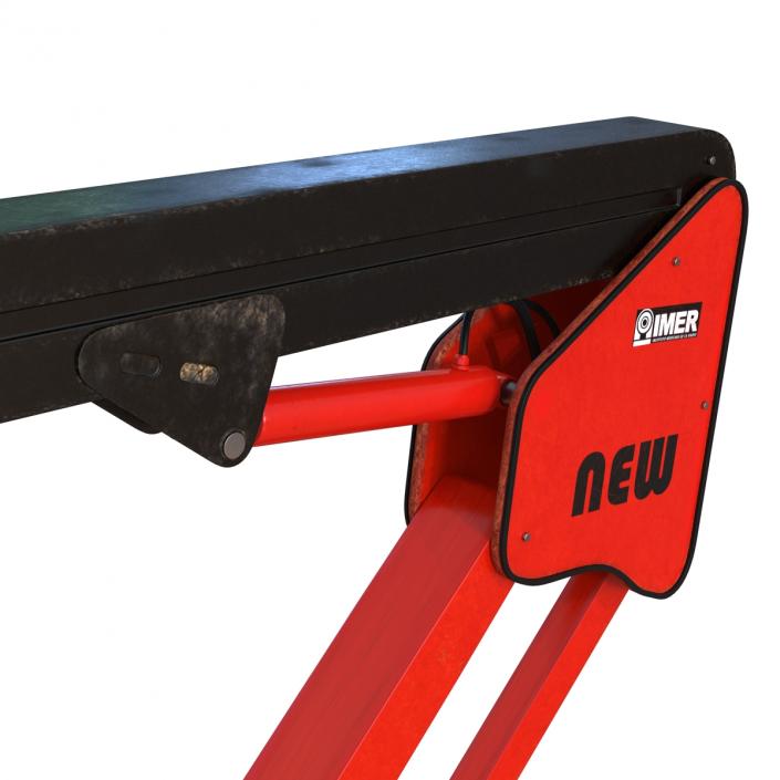 Telescopic Boom Lift Red 3D model