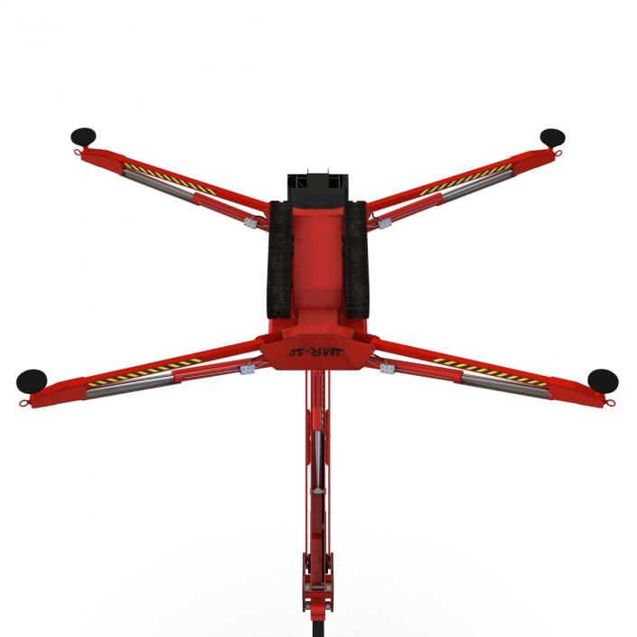 Telescopic Boom Lift Red 3D model