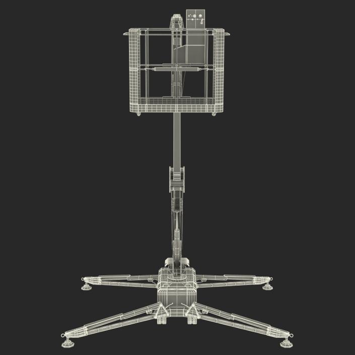 Telescopic Boom Lift Red 3D model