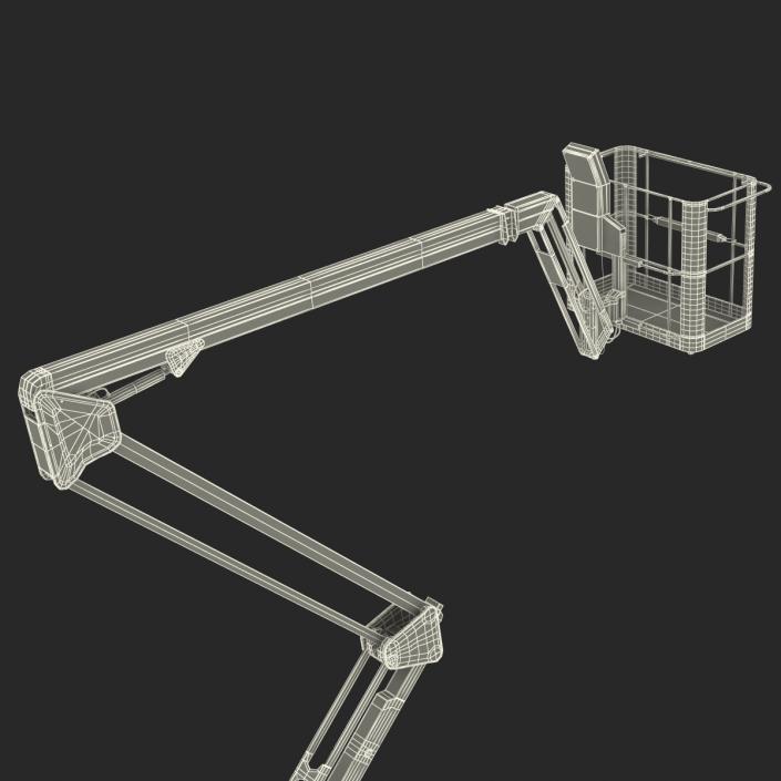 Telescopic Boom Lift Red 3D model