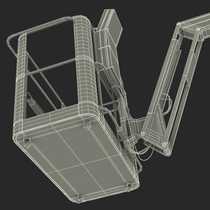 Telescopic Boom Lift Red 3D model