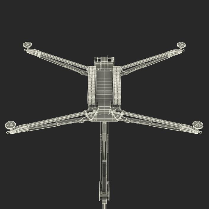 Telescopic Boom Lift Red 3D model