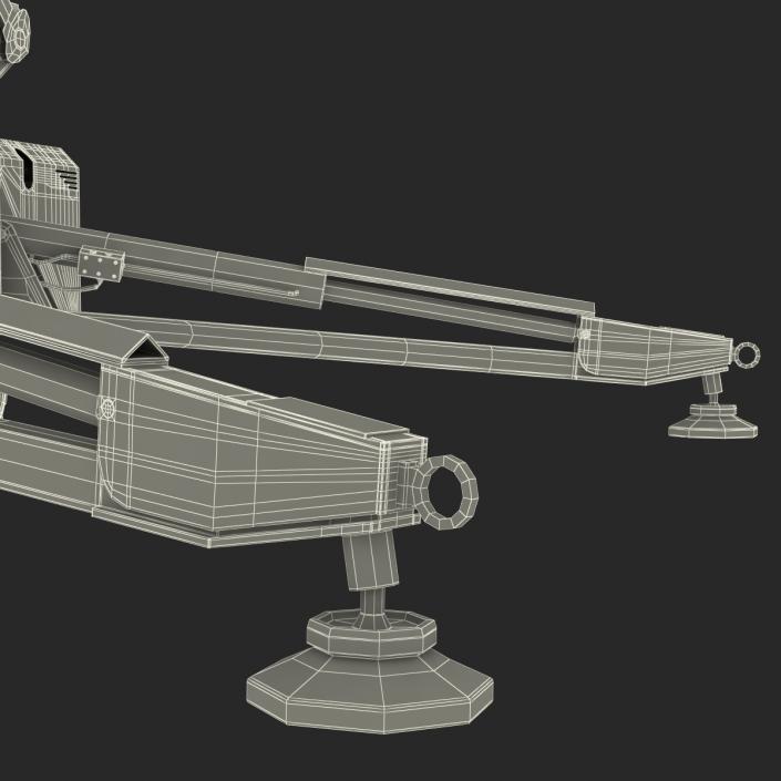 Telescopic Boom Lift Red 3D model