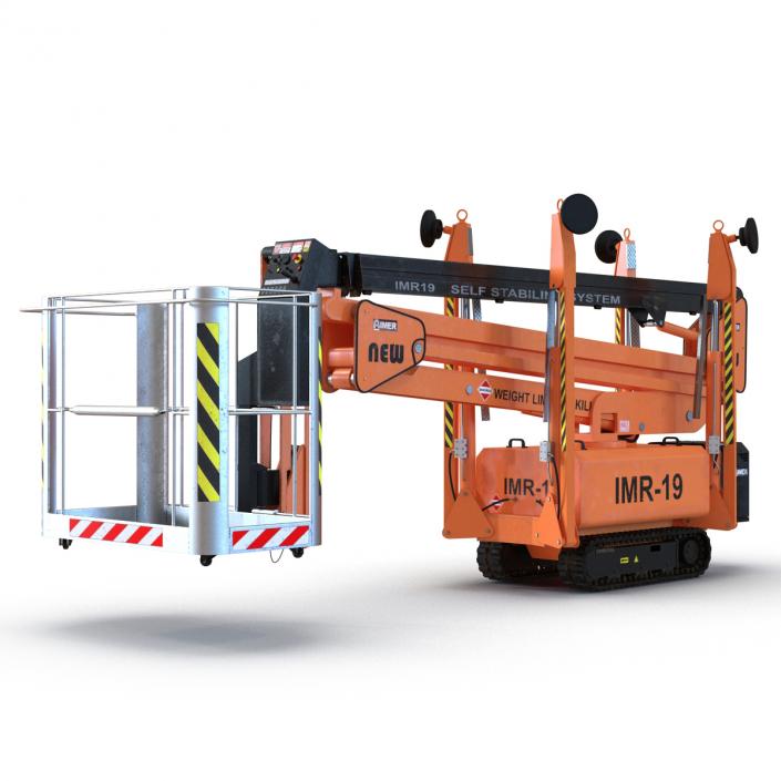 Telescopic Boom Lifts Rigged Collection 3D model