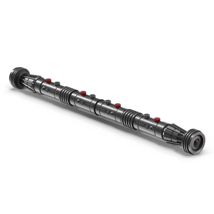 3D Star Wars Darth Maul Double Lightsaber model