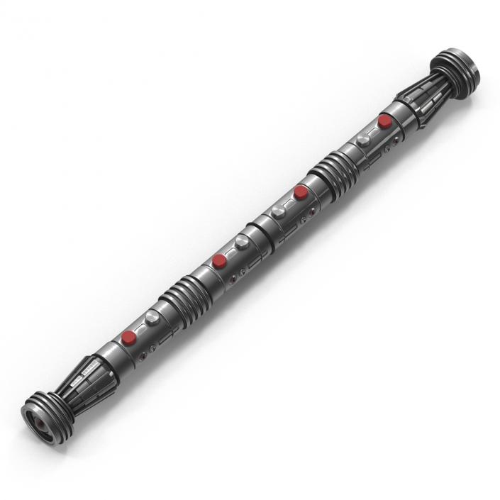 3D Star Wars Darth Maul Double Lightsaber model