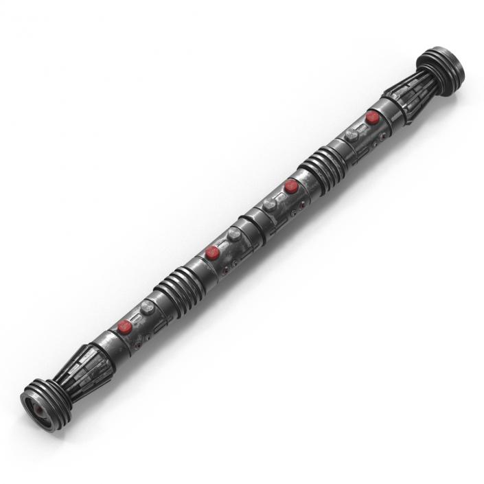 3D Star Wars Darth Maul Double Lightsaber Used model